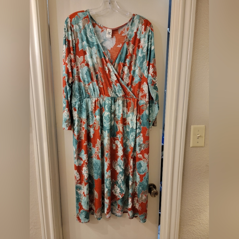 Late in the Evening Floral Dress